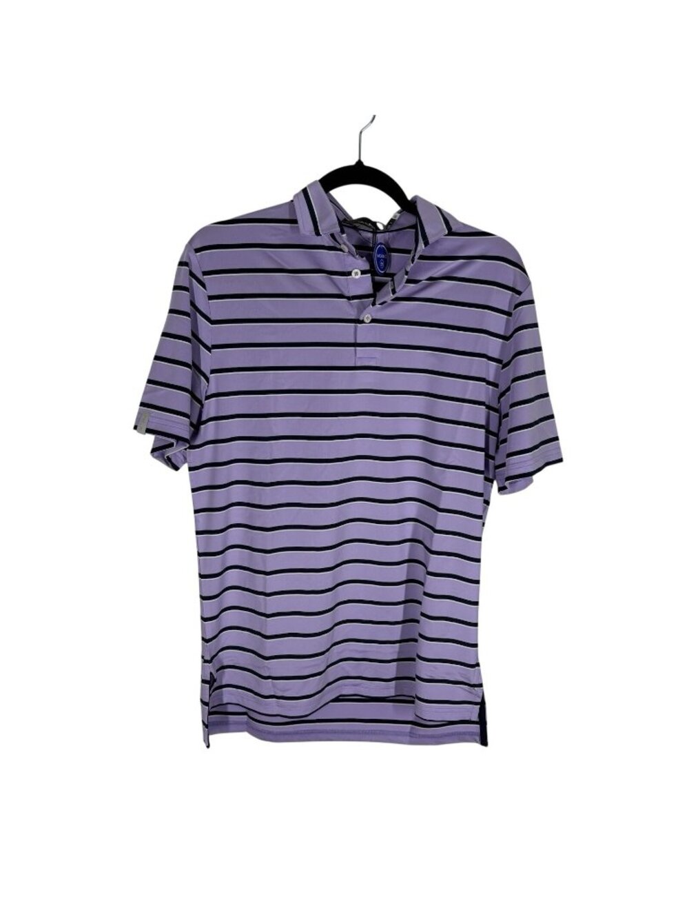RLX Ralph Lauren Men S Purple Striped Wicking Short Sleeve Golf Polo NWT